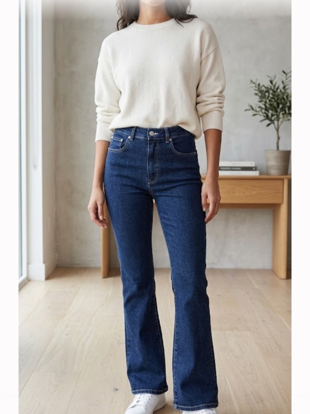 PILCRO Dark Indigo Flared Jeans